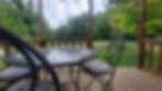 Une terrasse ombragée et à l'abri de la pluie !