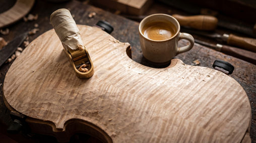 Violin Maker Workshop, New violin in progress