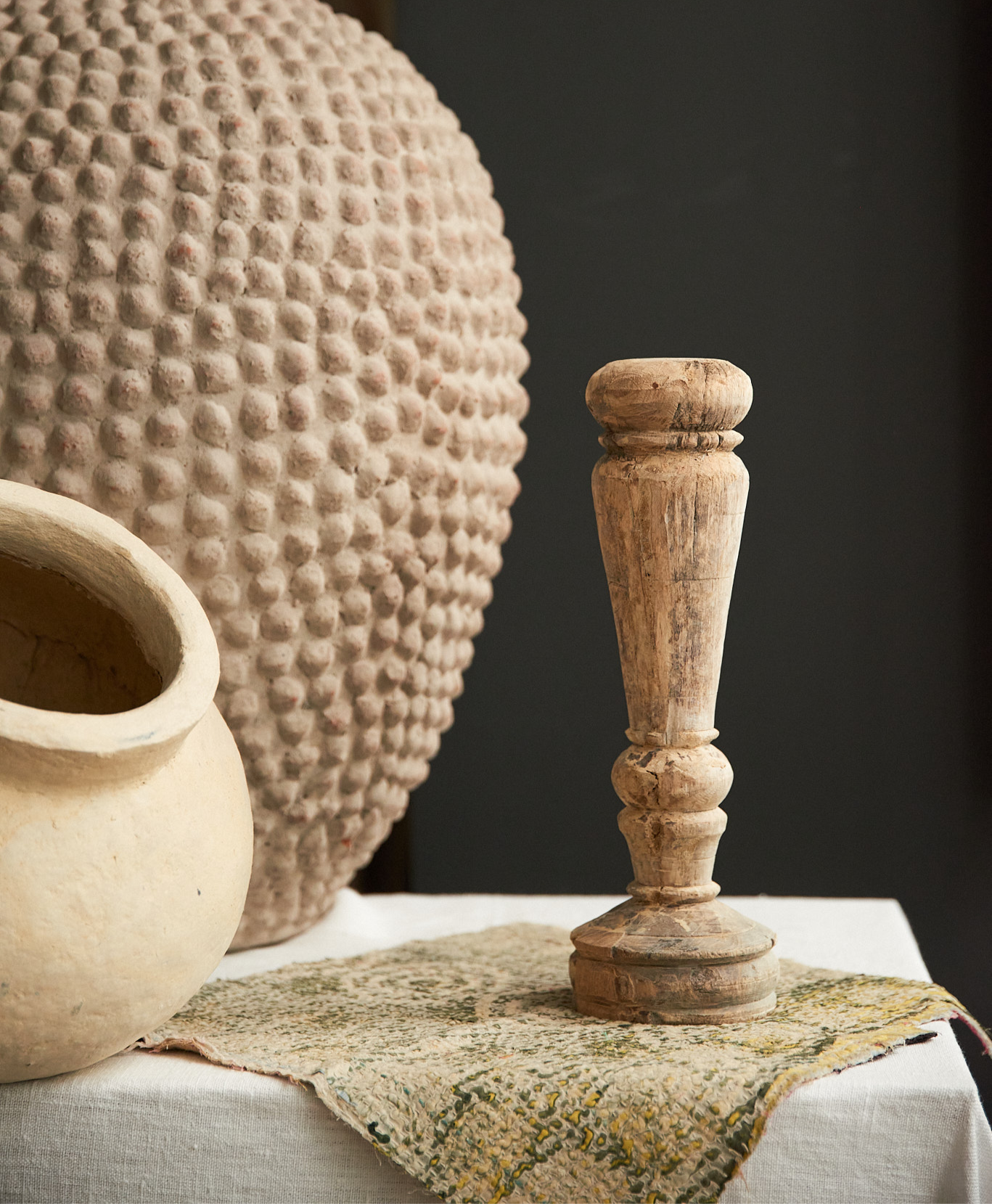 Bougeoir bois N1- Inde