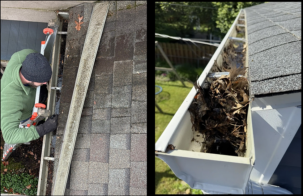 Inside Gutters With Gutter Guards Inside Gutters Without Gutter Guards