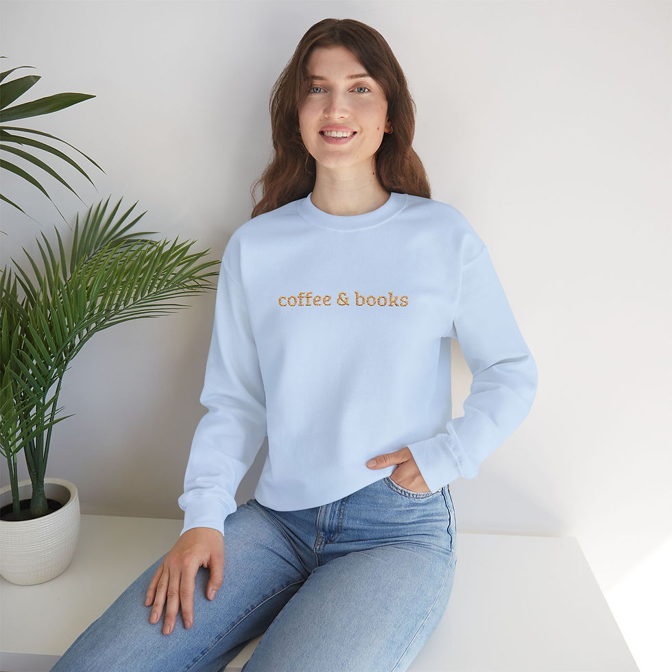 Thumbnail: Coffee & Books Unisex Sweatshirt 