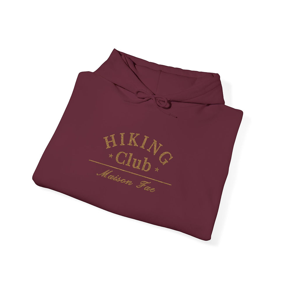 Thumbnail: Hiking Club Hooded Unisex Sweatshirt 