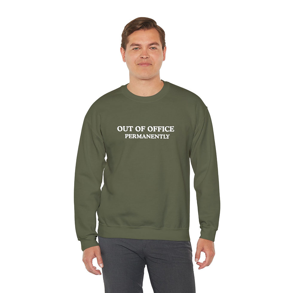 Thumbnail: Out of Office Permanently Embroidery Unisex Sweatshirt