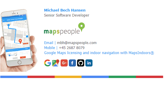 animated email signature maps people