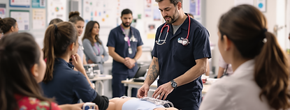 An image capturing a PALS course at Heartbeats Academy, showcasing pediatric advanced life support training or child CPR prac