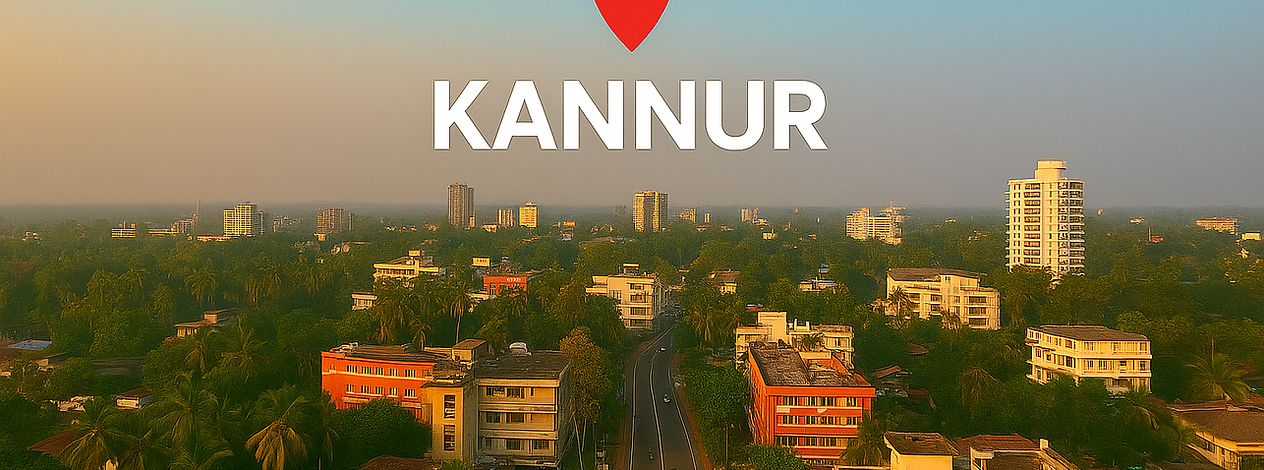 A visual portrayal of Kannur district in Kerala, possibly showcasing the scenic view of the location.