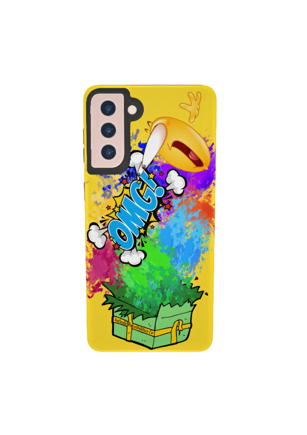 Thumbnail: paint, red, blue, yellow, green, pink, box, present, omg, emoji, surprise, explosion