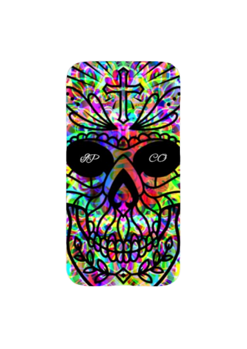 cross skull colour crystal bright