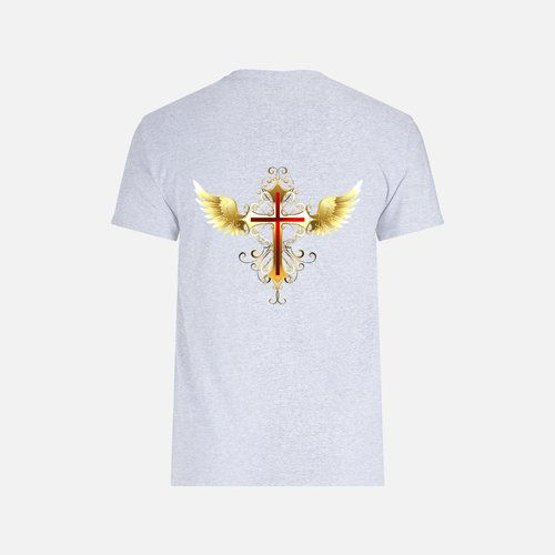 angel wings cross vibrant radiate love