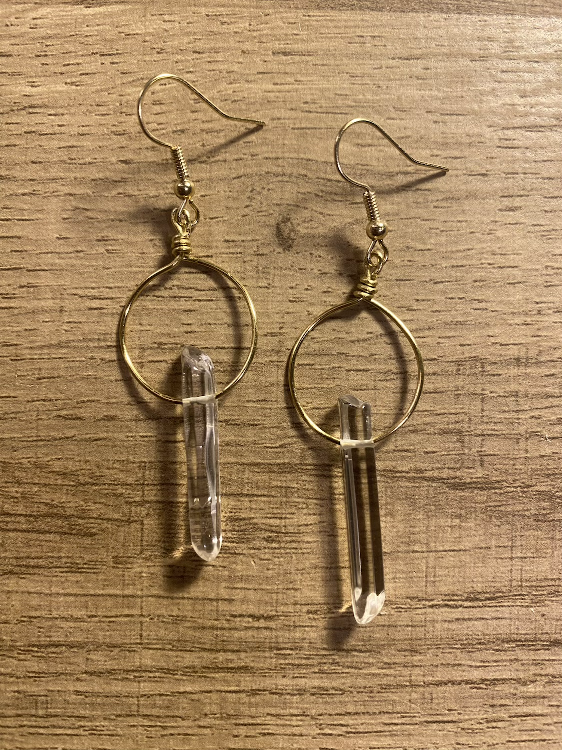 [clarity] : mini quartz hoops