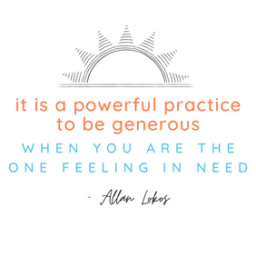 give away the thing you need most