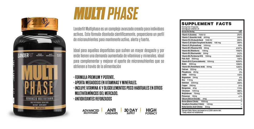 landerfit multivitamínico multi phase