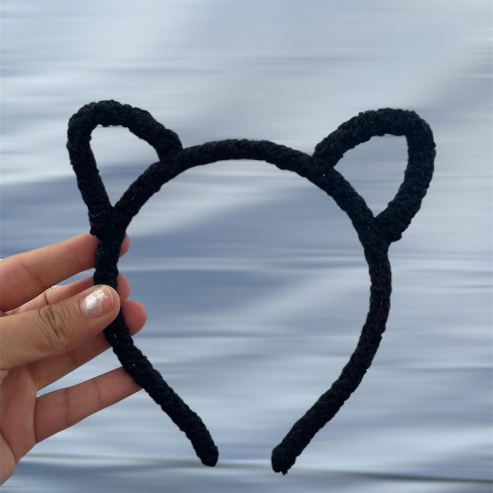 Crochet cat ears