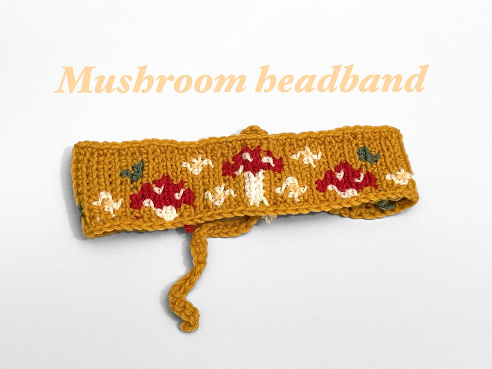 mushroom headband