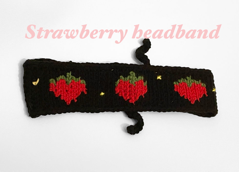strawberry headband