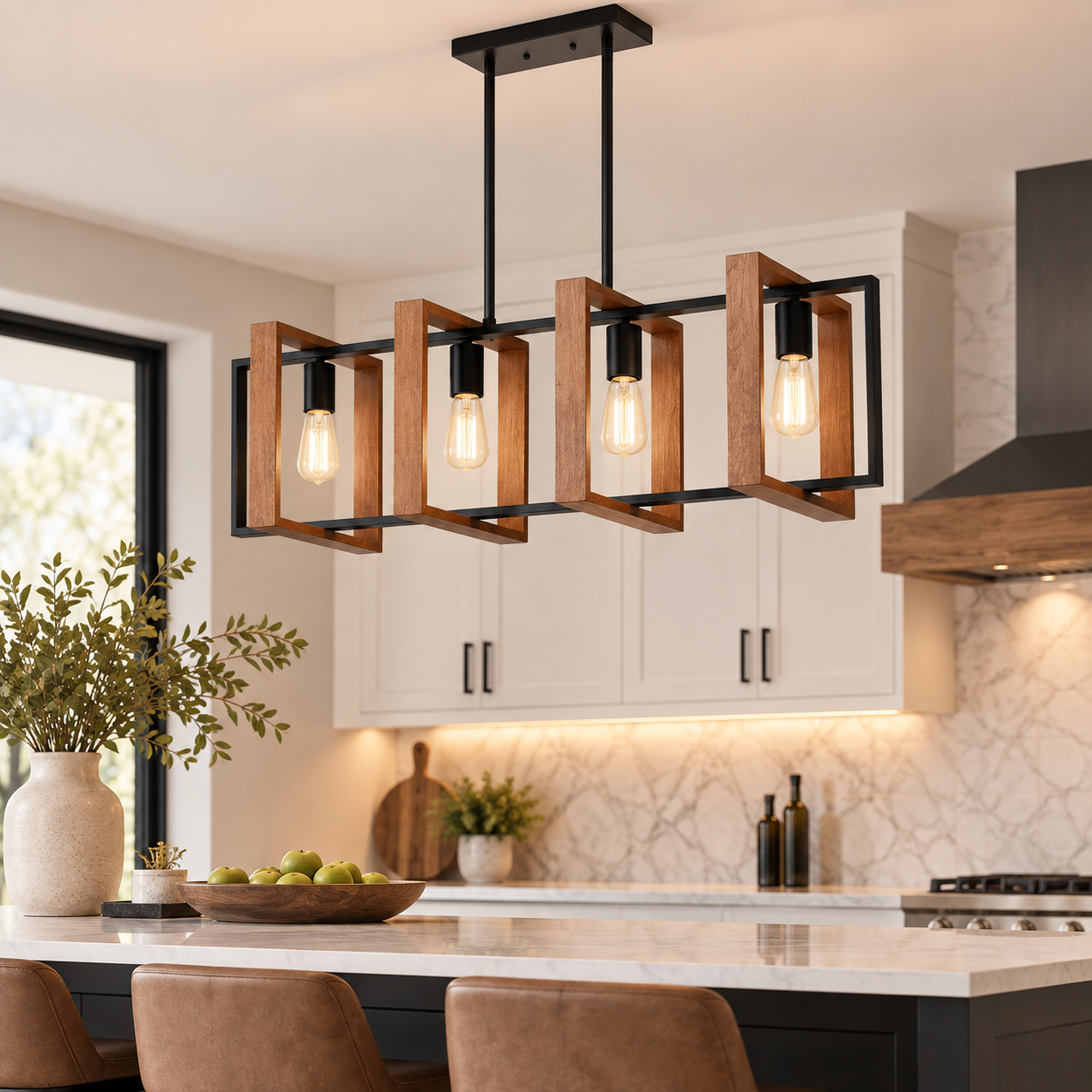 ELNAAM™ Farmhouse 4-Light Pendant Light