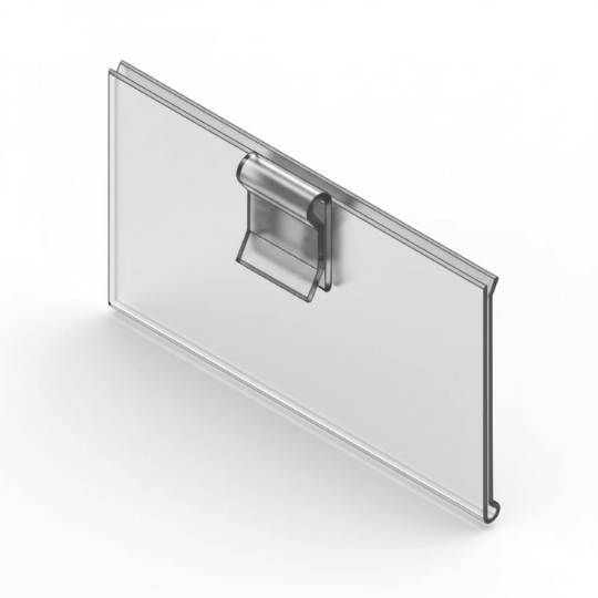 Portaprecio para ristra 45mm góndola supermercado - fabricación plástica Kadan Colombia -R