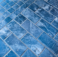 Blue Tiled Floor