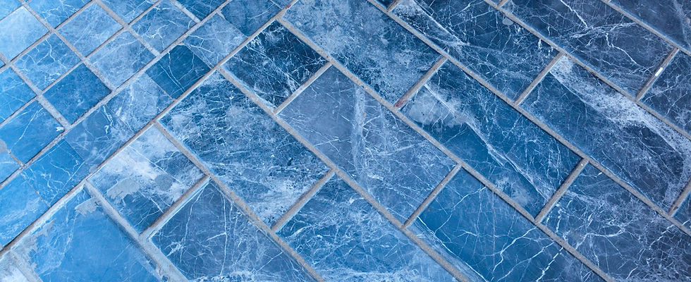 Blue Tiled Floor