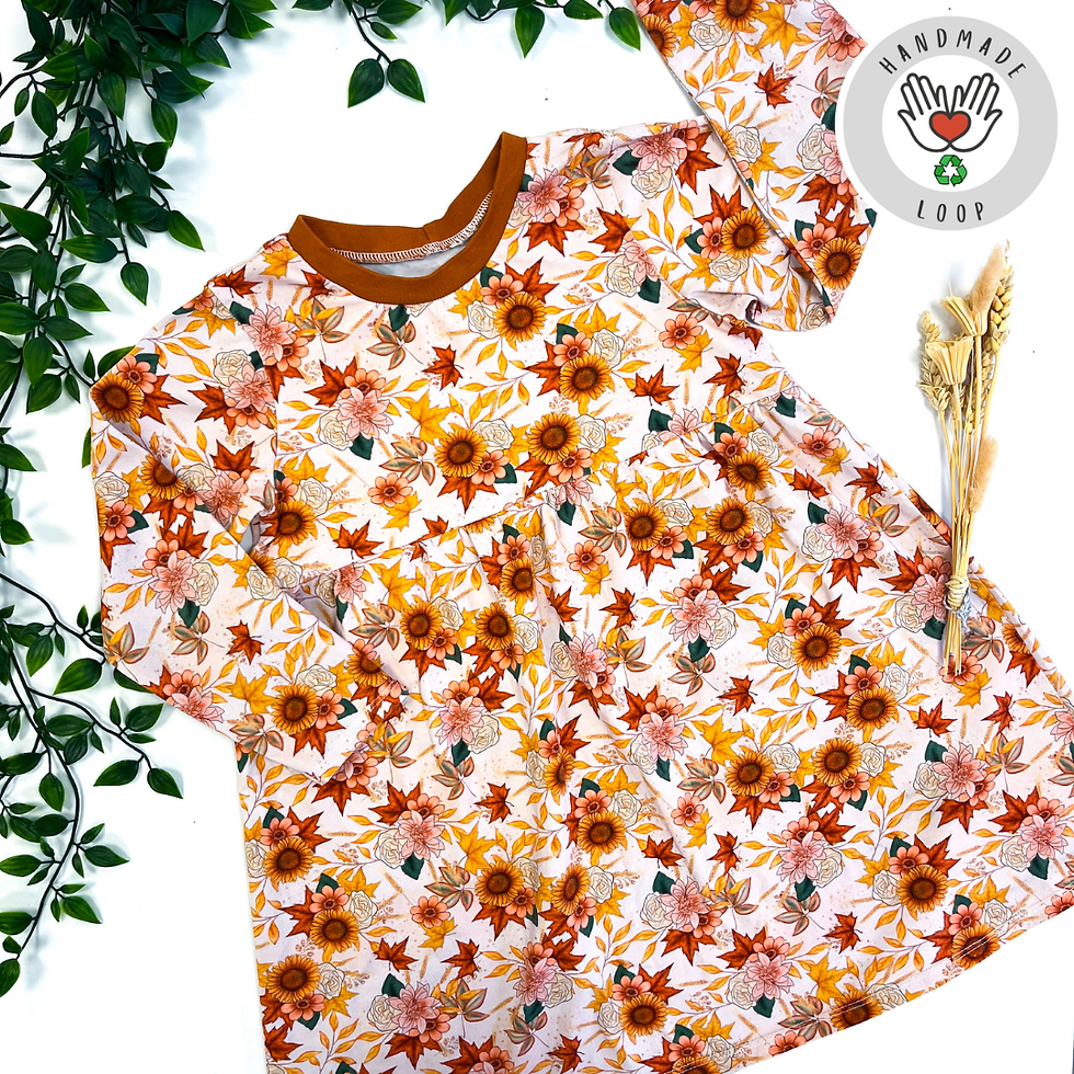 4-5 Years Autumn Sunflowers Dress (AI)*