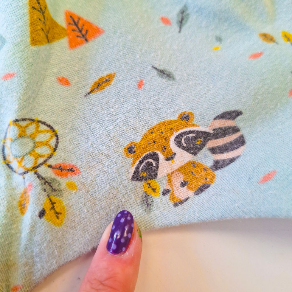 Thumbnail: 2-3 Years Racoon Set + Bobble and Scrunchie