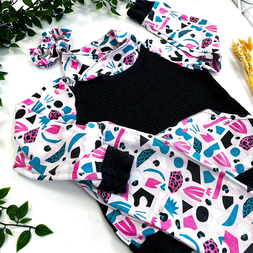 Thumbnail: 5-6 Years Pink Winter Abstract Set *^