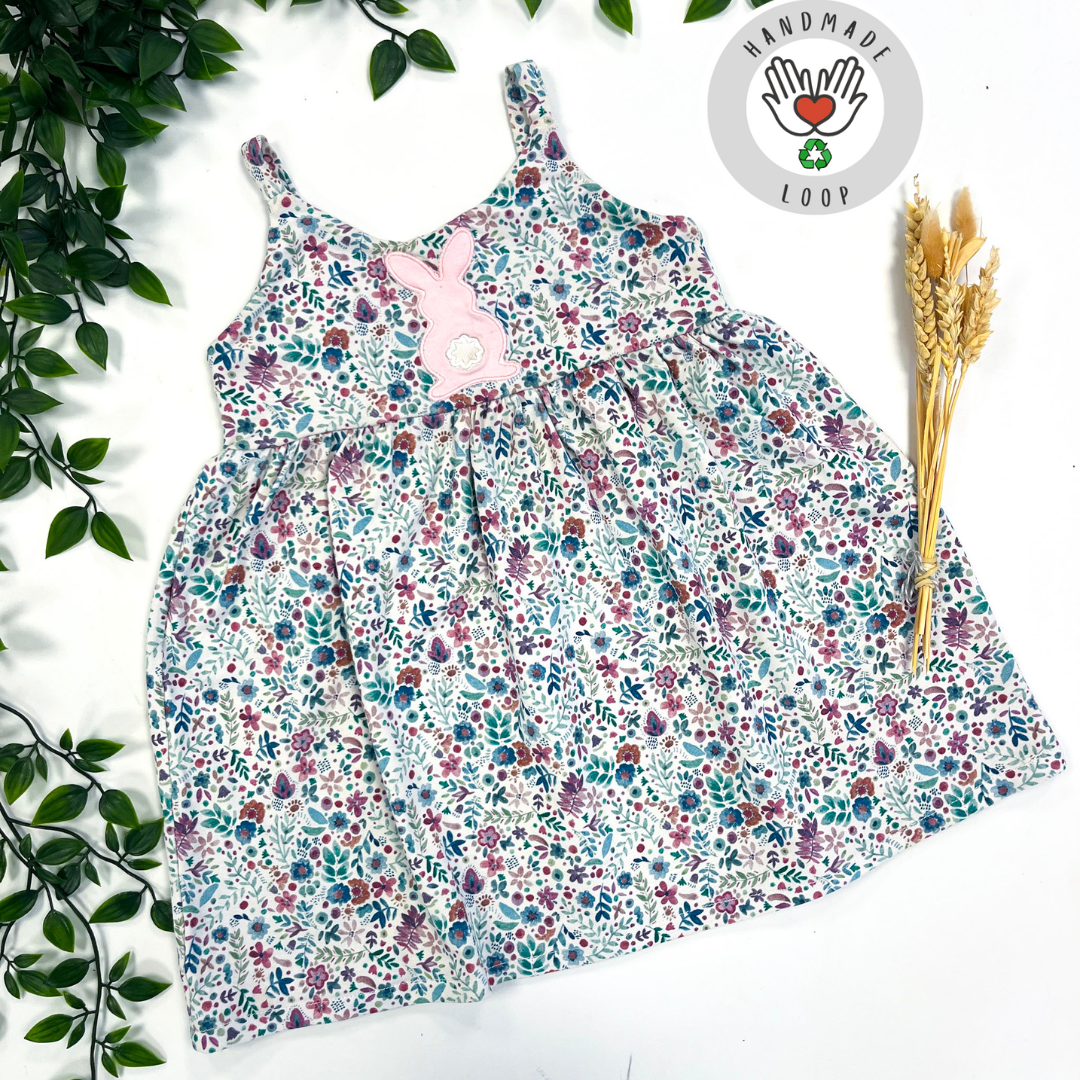 1-2 Years Spring Ditsy Balloon Dress^