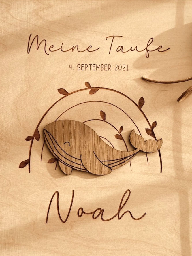 Miniaturbild: Tauf-Erinnerungsbox mit Klappdeckel