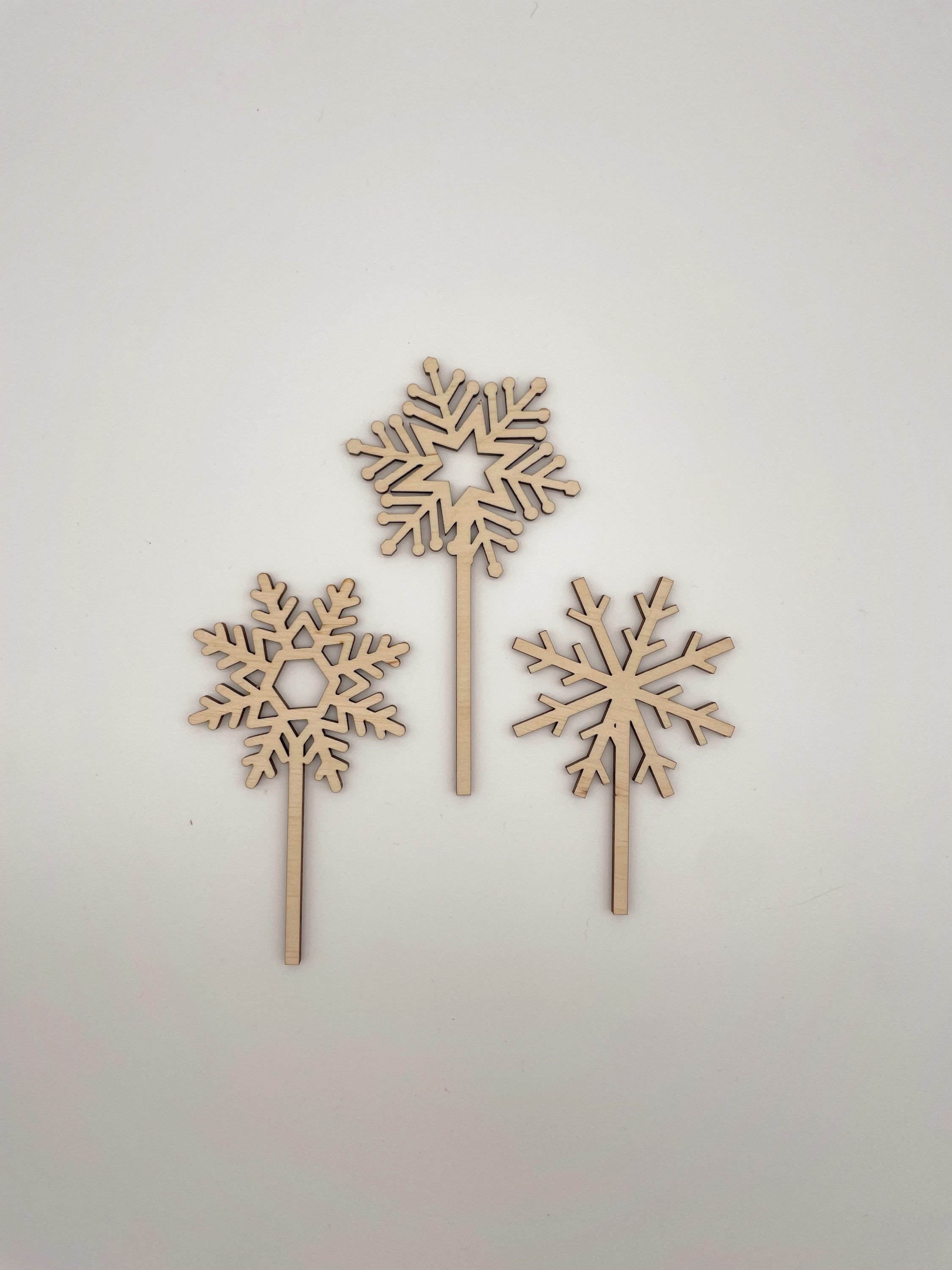 Stecker Schneeflocken-Set Festtagsteller