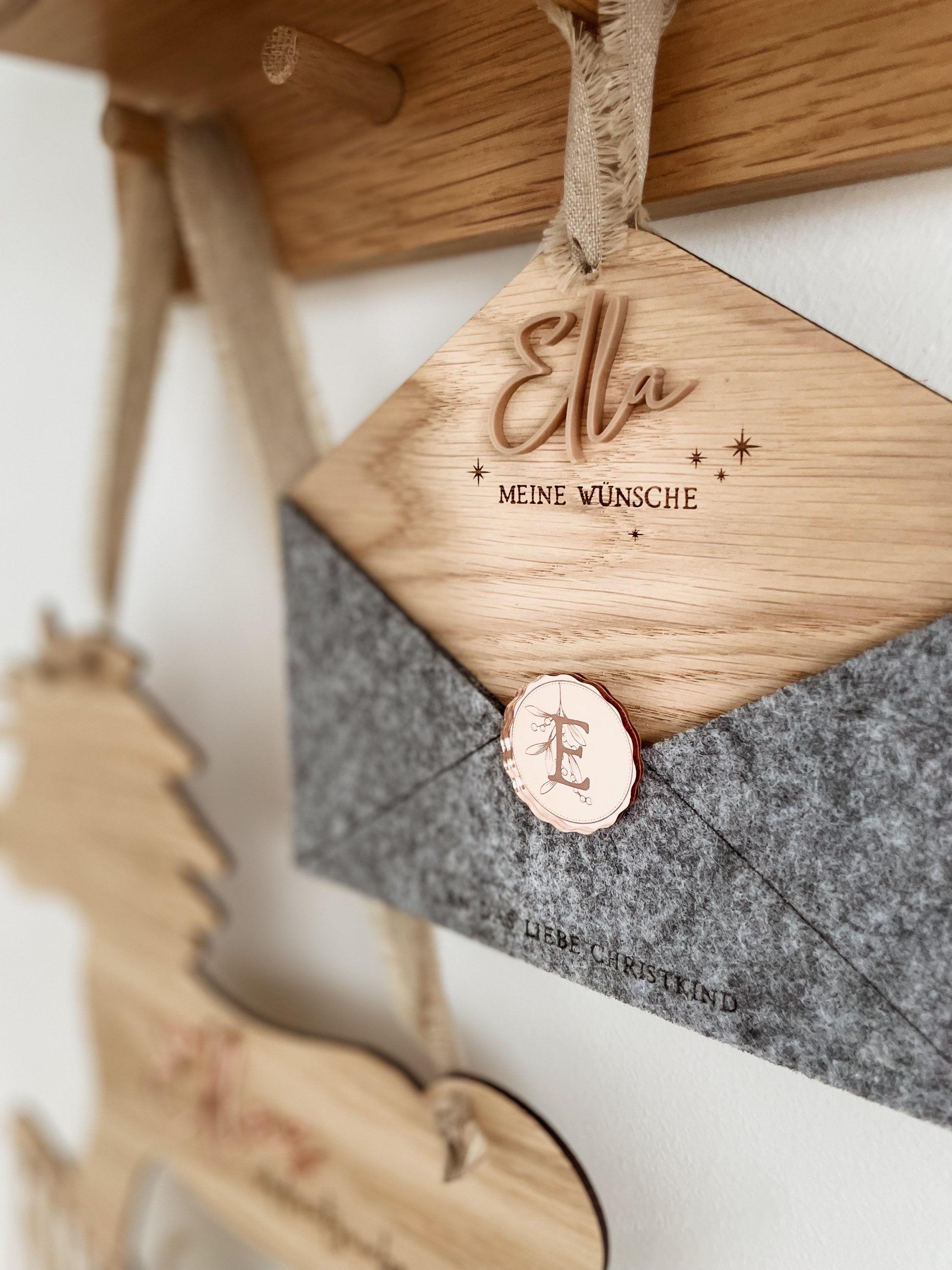Personalisiertes Briefkuvert für Wünsche ans Christkind