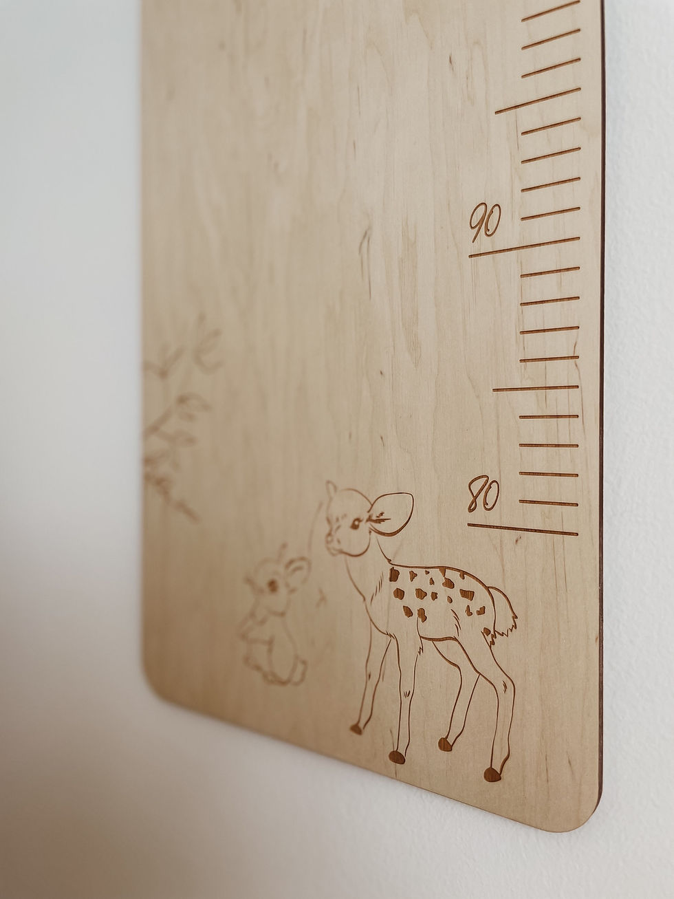 Miniaturbild: Personalisierte Messlatte "Waldtiere"