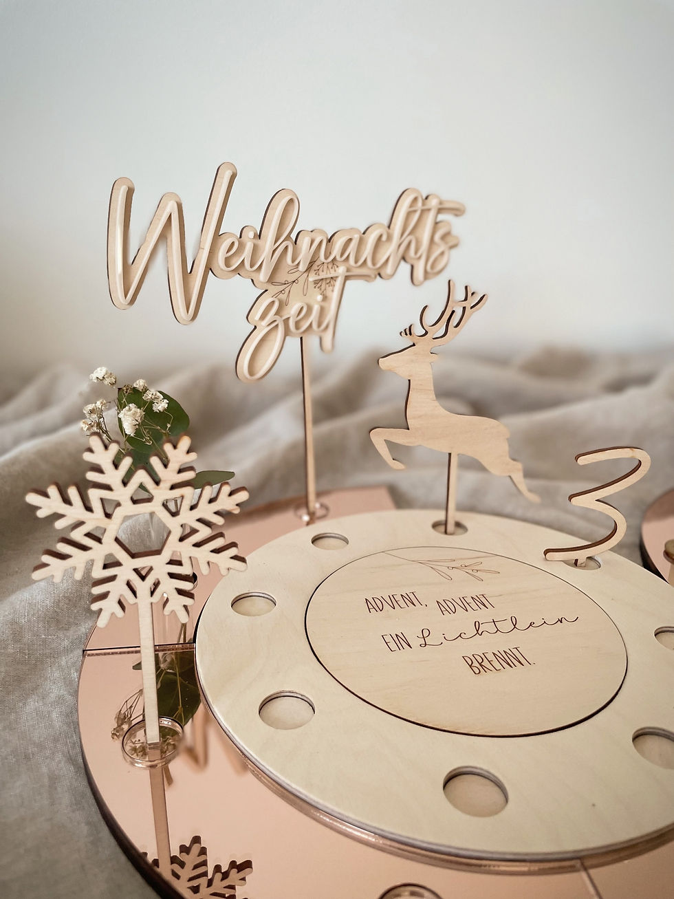 Miniaturbild: Stecker Schneeflocken-Set Festtagsteller