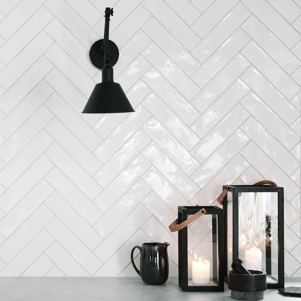 Rustic Blanco Brillo 7.5 x 30