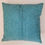 Thumbnail: Patchwork Harris Tweed Cushion - Teal and White