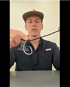 Example of how to tie a knot from the virtual Kid's Fishing Clinic