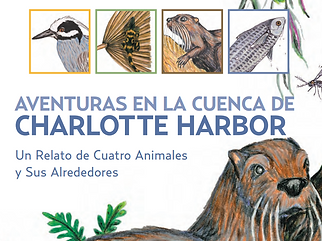 Portada del libro con ilustraciones de vida salvaje