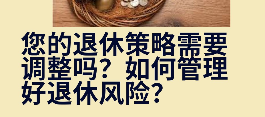 退休策略调整和管理 Seminar 10/29/2023