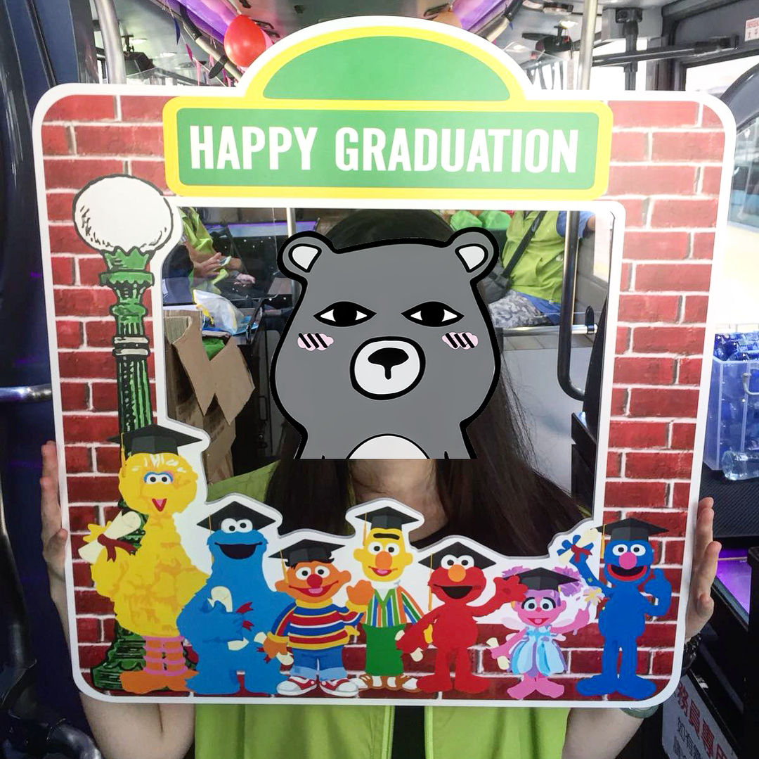 "芝麻街畢業主題" 影相框Foamboard