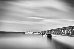 vista do rio negro no mirante lúcia almeida em manaus preto e branco Fotografia Fine Art