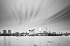 Vista do bairro de aparecida em manaus em preto e branco Fotografia Fine Art