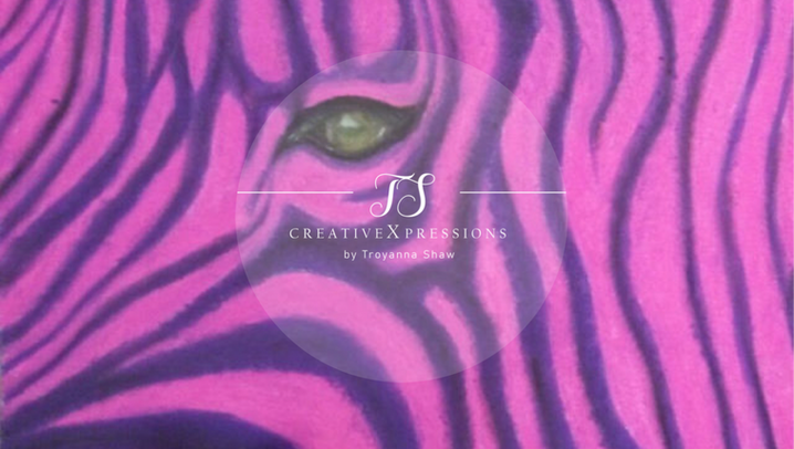 Unseen - The zebra’s eye peers through bold, unexpected colors — reminding us that even when we blend into the crowd, our true selves are always seen by God.