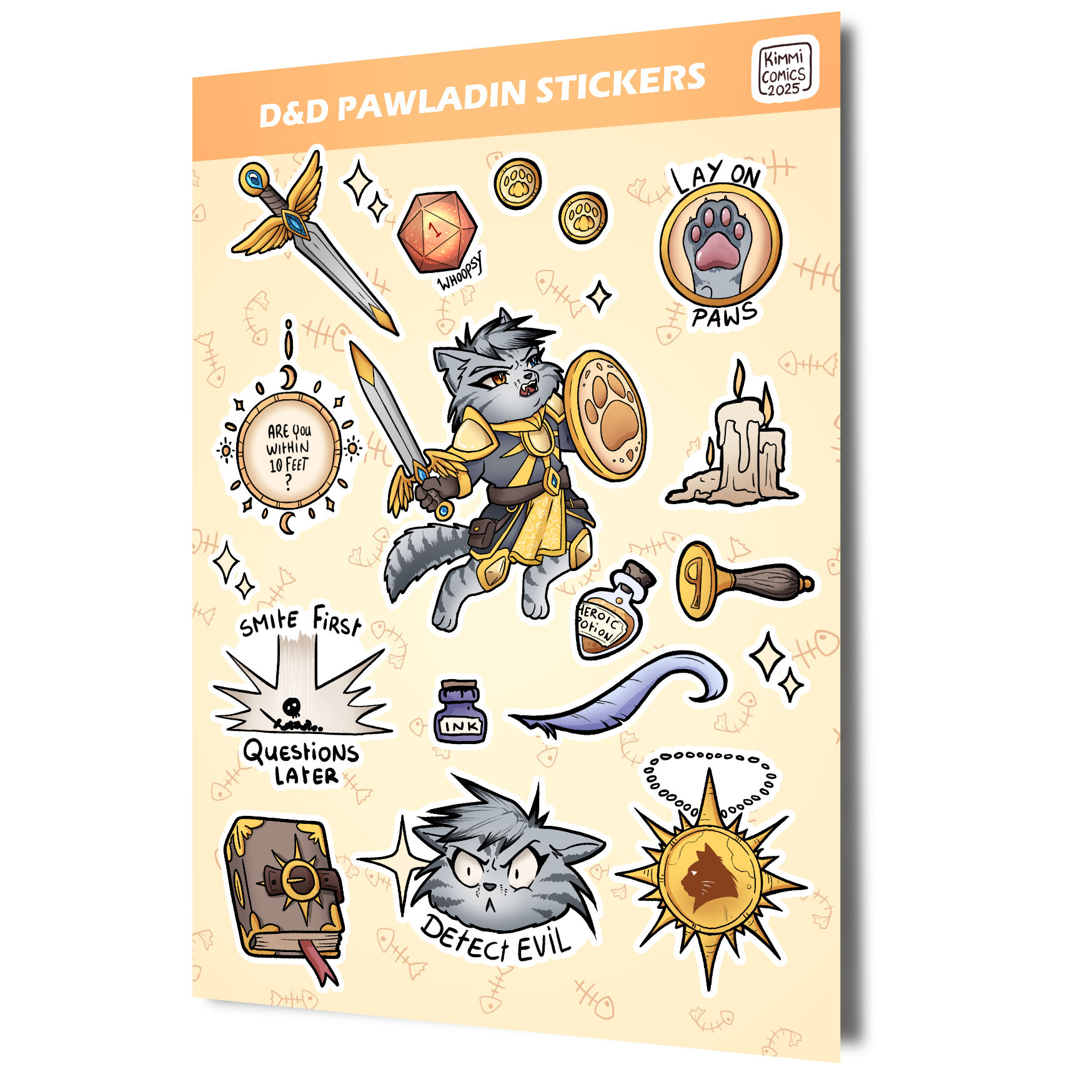 Stickersheet D&D Class: Paladin