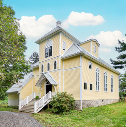 Exterior of converted historic church residence in Chester County, PA
