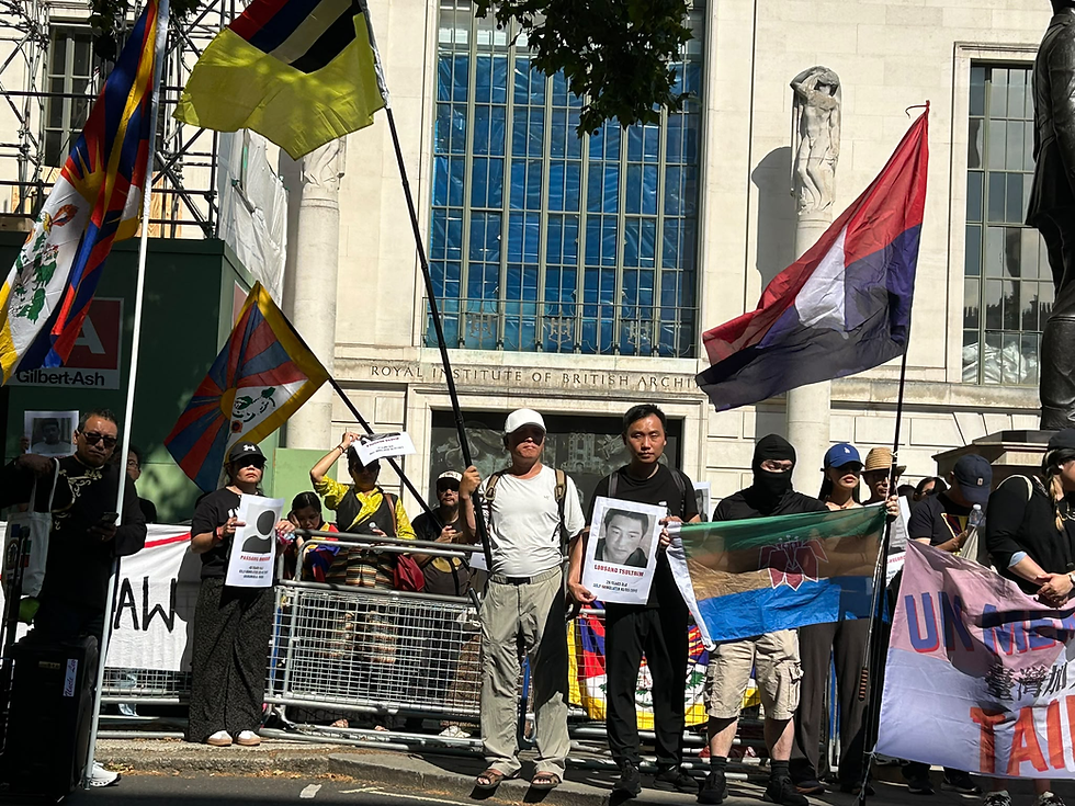 满洲国复国运动联合藏、疆、台、港等独立运动组织伦敦和平示威活动——呼吁国际社会关注民族权利与人权问题