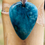 Miniature : Pendentif en turquoise avec inclusions de pyrite 