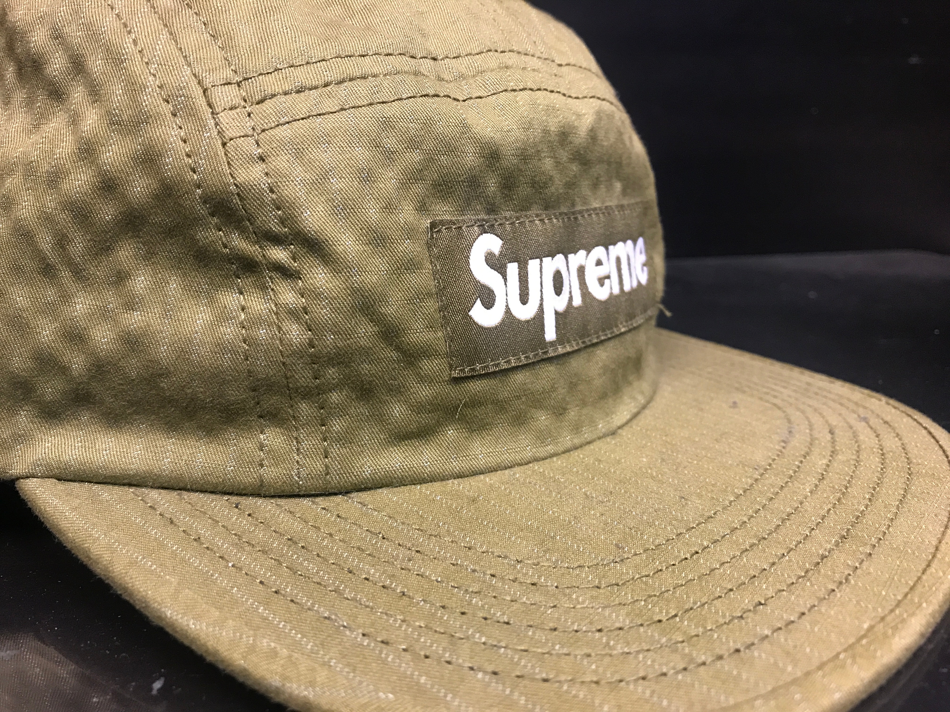 supreme geometric ripstop camp cap