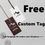Miniature : Free custom logo tags for orders over 20 pieces