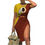Miniature : Woman in Redskins-themed dress