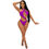 Miniature : Purple cutout swimsuit model