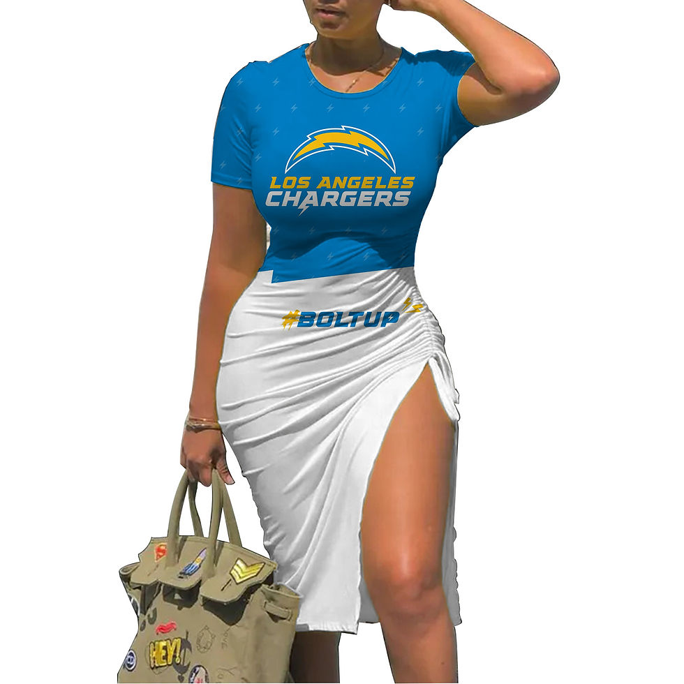 Thumbnail: Los Angeles Chargers T-shirt dress